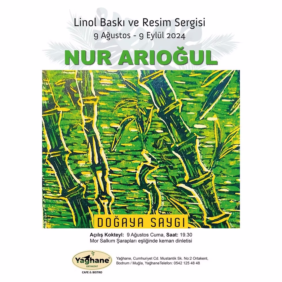 SERGİ◢ Linol Baskı ve Resim Sergisi – Doğaya Saygı / Nur Arıoğul
