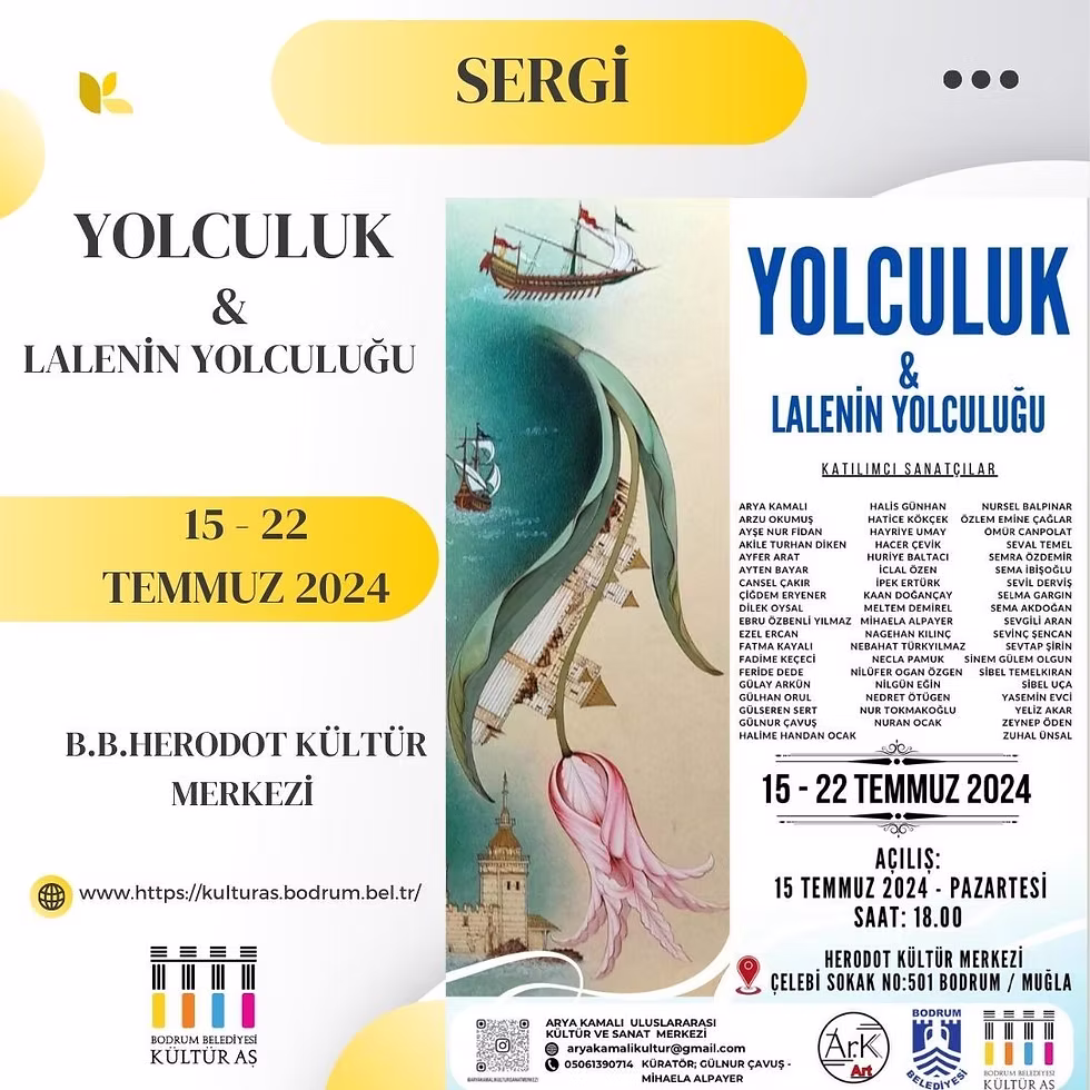 SERGİ◢ Karma Geleneksel Sanatlar Sergisi – Yolculuk ve Lalenin Yolculuğu