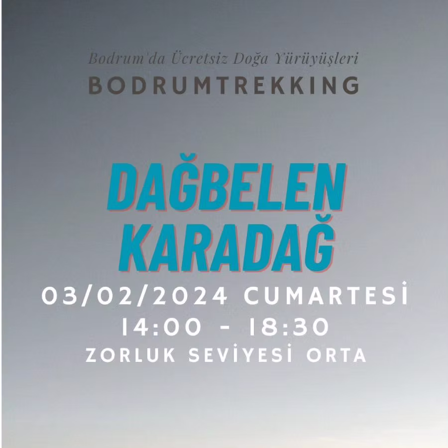 DOĞA YÜRÜYÜŞÜ◢ Dağbelen Karadağ / Bodrum Trekking