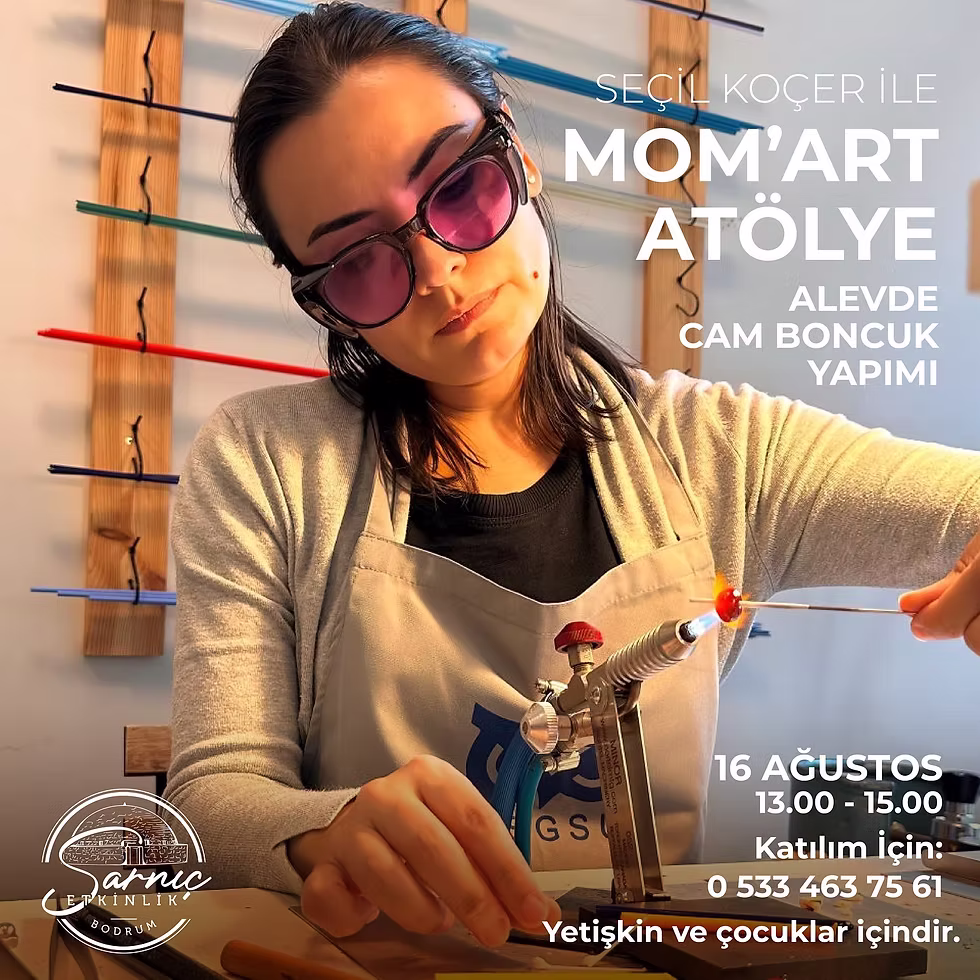 ATÖLYE◢ Alevde Cam Boncuk Yapımı / Seçil Koçer